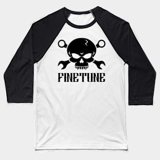 Skull 'n' Tools - Finetune (black) Baseball T-Shirt